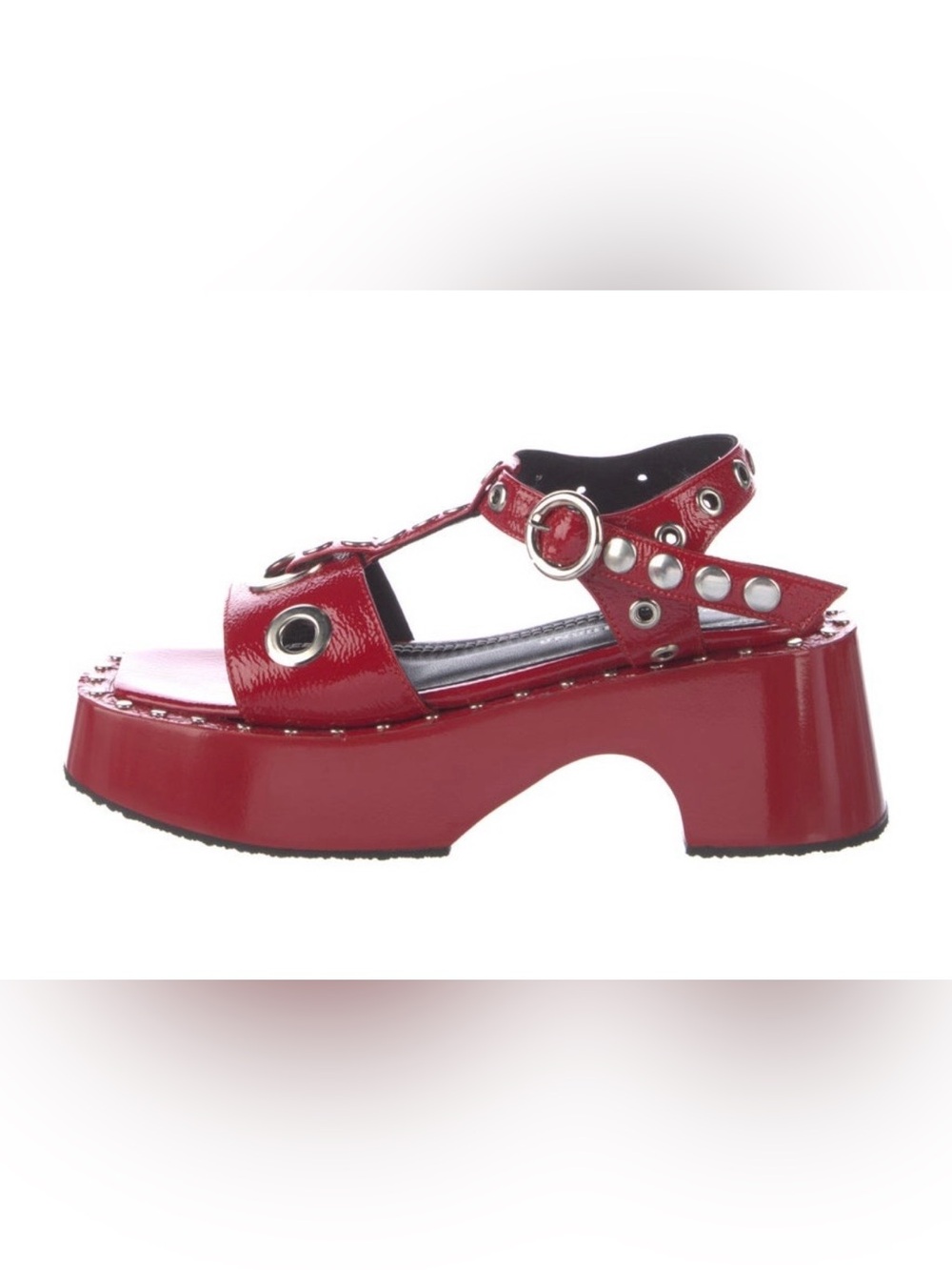 Nicole Saldana Patent Leather Gladiator Sandals - Picture 2 of 7